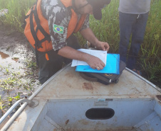 Força-Tarefa reforça combate à pesca predatória e desmatamento no Paraná. FOTO:SEDEST