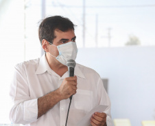 O governador Carlos Massa Ratinho Junior participou nesta segunda-feira (25) do lançamento de 866 novas moradias populares em Londrina, na região Norte. Londrina, 25/01/2021 - Foto: Geraldo Bubniak/AEN