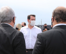 O governador Carlos Massa Ratinho Junior participou nesta segunda-feira (25) do lançamento de 866 novas moradias populares em Londrina, na região Norte. Londrina, 25/01/2021 - Foto: Geraldo Bubniak/AEN