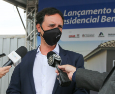 O governador Carlos Massa Ratinho Junior participou nesta segunda-feira (25) do lançamento de 866 novas moradias populares em Londrina, na região Norte. Londrina, 25/01/2021 - Foto: Geraldo Bubniak/AEN