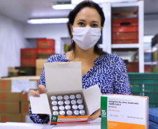 O Paraná recebeu nesta segunda-feira (25) um novo lote de vacinas com 39.600 doses contra a Covid-19, o terceiro em uma semana. Os imunizantes serão usados prioritariamente na proteção dos trabalhadores que estão na linha de frente do combate à pandemia, já que a Secretaria de Estado da Saúde (Sesa) confirmou que finalizou o processo de vacinação de dois importantes setores dentro do grupo prioritário. 