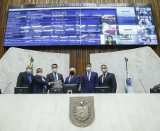 Governador Carlos Massa Ratinho Junior na Assembleia Legislativa do Estado do Paraná  -  Curitiba, 02/02/2021  -  Foto: Jonathan Campos/AEN