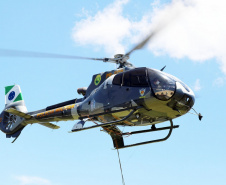 Em 45 dias de atuação no Litoral, na temporada Verão Consciente, o Batalhão de Polícia Militar de Operações Aéreas (BPMOA) realizou mais de 100 missões e o atendimento de 39 vítimas.  - Foto: Divulgação BPMOA/SESP