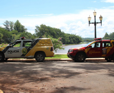PM e Bombeiros reforçam a prevenção nas prainhas de água doce da Costa Oeste durante Verão Consciente  -  Curitiba, 05/02/2021  -  Foto: Divulgação SESP PR