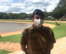 PM e Bombeiros reforçam a prevenção nas prainhas de água doce da Costa Oeste durante Verão Consciente  -  Curitiba, 05/02/2021  -  Foto: Divulgação SESP PR