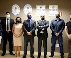 A Polícia Civil do Paraná (PCPR) recebeu a visita técnica da comissão do Instituto de Identificação da Polícia Civil do Distrito Federal (PCDF), na segunda-feira (8), em Curitiba.  -  Curitiba, 10/02/2021  -  Foto: Divulgção PCPR/SESP-PR