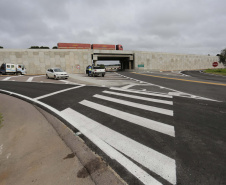 O governador Carlos Massa Ratinho Junior participou nesta quinta-feira (11) da inauguração do viaduto de acesso a Piraí do Sul e ao Santuário Nossa Senhora das Brotas, nos Campos Gerais. Ele está localizado no km 256 da PR-151 e foi construído em apenas dez meses pela concessionária CCR RodoNorte, que administra a ligação entre Ponta Grossa e Jaguariaíva.