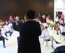 O Coordenador Estadual do Verão Consciente 2020/2021 e secretário da Segurança Pública do Paraná, coronel Romulo Marinho Soares, apresentou ao secretário da Casa Civil, Guto Silva, prefeitos do litoral e deputados estaduais, o balanço de atividades das instituições que fazem parte das ações do Estado no litoral e outras Costas do Paraná, nesta temporada. - Matinhos 10/02/2021  -  Foto:  Divulgação SESP-PR