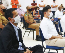 O Coordenador Estadual do Verão Consciente 2020/2021 e secretário da Segurança Pública do Paraná, coronel Romulo Marinho Soares, apresentou ao secretário da Casa Civil, Guto Silva, prefeitos do litoral e deputados estaduais, o balanço de atividades das instituições que fazem parte das ações do Estado no litoral e outras Costas do Paraná, nesta temporada. - Matinhos 10/02/2021  -  Foto:  Divulgação SESP-PR