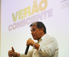 O Coordenador Estadual do Verão Consciente 2020/2021 e secretário da Segurança Pública do Paraná, coronel Romulo Marinho Soares, apresentou ao secretário da Casa Civil, Guto Silva, prefeitos do litoral e deputados estaduais, o balanço de atividades das instituições que fazem parte das ações do Estado no litoral e outras Costas do Paraná, nesta temporada. - Matinhos 10/02/2021  -  Foto:  Divulgação SESP-PR