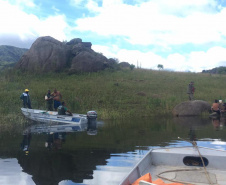 Fiscais da regional do Instituto Água e Terra (IAT) de Curitiba realizaram (do dia 11 ao 15) operação para coibir a pesca ilegal na Represa Capivari Cachoeira, nos municípios de Campina Grande do Sul e Bocaiúva do Sul.  Foto: IAT