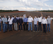  Governador Carlos Massa Ratinho Junior durante uma visita as obras do Aeroporto Internacional de Foz do Iguaçu.