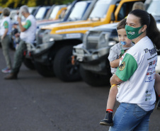 O governador Carlos Massa Ratinho Junior participou nesta quarta-feira (17) da largada oficial do 27º Rally Transparaná, uma das maiores competições off-road da América Latina, no Parque Nacional do Iguaçu, em Foz do Iguaçu. 