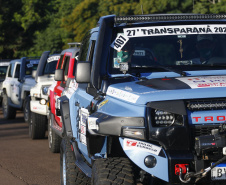O governador Carlos Massa Ratinho Junior participou nesta quarta-feira (17) da largada oficial do 27º Rally Transparaná, uma das maiores competições off-road da América Latina, no Parque Nacional do Iguaçu, em Foz do Iguaçu. 