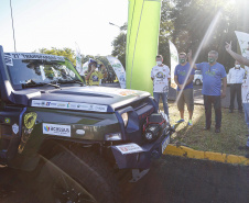 O governador Carlos Massa Ratinho Junior participou nesta quarta-feira (17) da largada oficial do 27º Rally Transparaná, uma das maiores competições off-road da América Latina, no Parque Nacional do Iguaçu, em Foz do Iguaçu. 