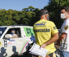 O governador Carlos Massa Ratinho Junior participou nesta quarta-feira (17) da largada oficial do 27º Rally Transparaná, uma das maiores competições off-road da América Latina, no Parque Nacional do Iguaçu, em Foz do Iguaçu. 