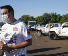 O governador Carlos Massa Ratinho Junior participou nesta quarta-feira (17) da largada oficial do 27º Rally Transparaná, uma das maiores competições off-road da América Latina, no Parque Nacional do Iguaçu, em Foz do Iguaçu. 
