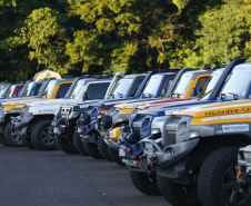O governador Carlos Massa Ratinho Junior participou nesta quarta-feira (17) da largada oficial do 27º Rally Transparaná, uma das maiores competições off-road da América Latina, no Parque Nacional do Iguaçu, em Foz do Iguaçu. 