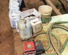 Fiscais do Escritório Regional de União da Vitória do Instituto Água e Terra (IAT) encontraram, nesta sexta-feira (19), diversas irregularidades ambientais em uma propriedade rural de General Carneiro, no extremo Sul do Paraná.  General Carneiro, 19/02/2021  -  Foto: Divulgação SEDEST/IAT