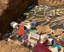 Fiscais do Escritório Regional de União da Vitória do Instituto Água e Terra (IAT) encontraram, nesta sexta-feira (19), diversas irregularidades ambientais em uma propriedade rural de General Carneiro, no extremo Sul do Paraná.  General Carneiro, 19/02/2021  -  Foto: Divulgação SEDEST/IAT