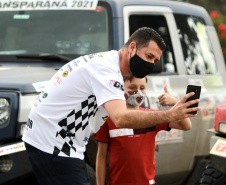 Chegada da 27ª edição do Rallye Transparaná, no Palácio Iguaçu, em Curitiba - Curitiba, 20/02/2021 - Foto: Alessandro Vieira/AEN