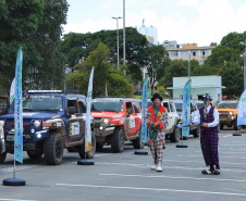 Chegada da 27ª edição do Rallye Transparaná, no Palácio Iguaçu, em Curitiba  -  Curitiba, 20/02/2021  -  Foto: José Fernando Ogura/AEN