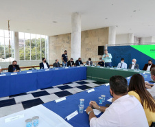 Encontro promovido pelo Governo do Estado contou com a participação dos deputados estaduais que representam a região. Reunião também abordou a retomada da economia e a contenção do novo coronavírus.
