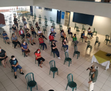 Escolas acolhem pais e estudantes para orientar sobre biossegurança durante aulas presenciais  -  Curitiba, 24/02/2021  -  Foto: Divulgação SEED