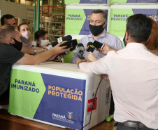 Governo do Paraná Recebe Mais 102.500 Deses da Vacina do Covid-19. Foto: Ari Dias/AEN