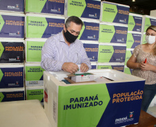 Governo do Paraná Recebe Mais 102.500 Deses da Vacina do Covid-19. Foto: Ari Dias/AEN