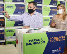 Governo do Paraná Recebe Mais 102.500 Deses da Vacina do Covid-19. Foto: Ari Dias/AEN