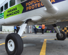 Distribuição das novas doses de vacinas contra a Covid-19 para as 22 Regionais de Saúde.  -  Curitiba, 25/02/2021  -  Foto: José Fernando Ogura/AEN