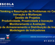 A Escola de Gestão do Paraná está com inscrições abertas em 06 (seis) cursos na modalidade on-line. Curitiba, 26/02/2021  -  Foto: Escola de Gestão