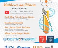 Evento online debate participação das mulheres na ciência  -  Foto: Divulgação Copel