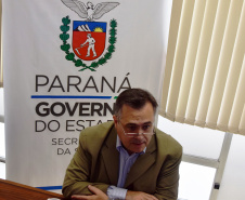 A importância do fortalecimento do sistema único foi a mensagem que o secretário Beto Preto deixou aos formandos do Curso de Especialização em Saúde Pública, promovido pela Escola de Saúde Pública do Paraná. Os 37 alunos concluíram os estudos na turma da 16ª Regional de Saúde de Apucarana. -  Curitiba, 11/03/2021  -  Foto: Américo Antonio/SESA