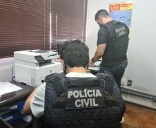 Mais de 710 policiais civis, auditores das receitas e peritos desmantelaram um esquema bilionário de sonegação nos estados do Paraná, Minas Gerais, São Paulo e Espírito Santo, nesta terça-feira (16).  Foto:SESP