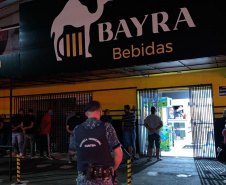 De sexta-feira (19) até domingo (21), 20 pessoas foram encaminhadas para lavratura de termo circunstanciado, oito pontos comerciais foram fechados e 23 autuações administrativas lavradas. - Curitiba, 22/03/2021  -  Foto: Divulgação SESP-PR