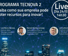 A Fundação Araucária e a Agência Curitiba realizarão uma Live referente ao Programa Tecnova II. Será  no próximo dia (24), a partir das 14h30. A Live será transmitida por meio do canal no YouTube e no página oficial do facebook do Vale do Pinhão. -  Foto/Arte: Divulgação Fundação Araucária