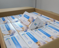 A Mondelez Brasil  faz a entrega de Kits Covid e de mascaras de proteçao para a Defesa Civil 24/03/2021 - Foto: Geraldo Bubniak/AEN