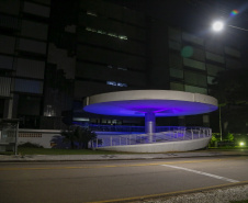 02.04.2021 - Iluminação especial pelo Dia Mundial de Conscientização do Autismo  -  Foto Gilson Abreu/AEN