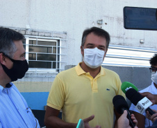 O secretário de Estado da Saúde, Beto Preto, visitou o Hospital Regional de Guaraqueçaba e as obras da maternidade anexa ao pronto socorro do município de Guaratuba nesta segunda-feira (5).
Foto: Américo Antonio/SESA
