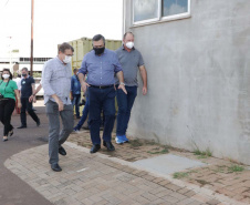O secretário de Estado da Saúde, Beto Preto, vistoriou as obras do Hospital Regional de Toledo nesta quarta-feira (7). O Estado já investiu R$ 13 milhões e vai ofertar 69 leitos, sendo 26 cirúrgicos e 33 clínicos, além de dez Unidades de Terapia Intensiva (UTI). Foto:SESA