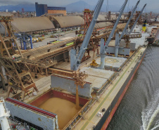 O Porto de Paranaguá é um dos principais atores dentro do projeto da Nova Ferroeste. 
É no terminal marítimo que vai desembocar a maior parte da produção que passará pelo ramal ferroviário de 1.285 quilômetros, idealizado para ter ponto inicial em Maracaju, no Mato Grosso do Sul. -  Foto: Claudio Neves/Portos do Paraná 