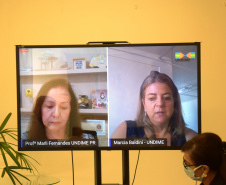 O secretário de Estado da Saúde, Beto Preto, participou nesta quinta-feira (8) de reunião online com a diretoria da Undime-PR, associação que reúne dirigentes municipais de educação, e evidenciou o tema do Autismo, dando continuidade às ações do Abril Azul. - Curitiba, 08/04/2021  -  Foto: Américo Antonio/SESA
