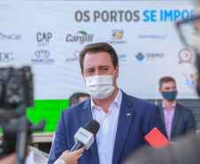 A edição 2021 da campanha Cesta Solidária Paraná, encerrada na terça-feira (06), conseguiu arrecadar mais de 200 toneladas de alimentos. . Foto: Valdelino Pontes