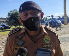A semana começou com uma grande Operação da Polícia Militar nos Campos Gerais do estado para inibir crimes violentos contra o patrimônio e homicídios. Trata-se de uma malha de recobrimento em relação ao efetivo já existente na região. As equipes do Batalhão de Operações Especiais (BOPE)  estarão empenhadas nos próximos 15 dias desenvolvendo abordagens, fiscalização e intensificação de policiamento preventivo em todo o estado.  -  Ponta Grossa, 12/04/2021  -  Foto: Divulgação SESP