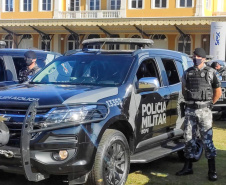 A semana começou com uma grande Operação da Polícia Militar nos Campos Gerais do estado para inibir crimes violentos contra o patrimônio e homicídios. Trata-se de uma malha de recobrimento em relação ao efetivo já existente na região. As equipes do Batalhão de Operações Especiais (BOPE)  estarão empenhadas nos próximos 15 dias desenvolvendo abordagens, fiscalização e intensificação de policiamento preventivo em todo o estado.  -  Ponta Grossa, 12/04/2021  -  Foto: Divulgação SESP