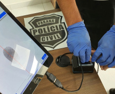 PCPR implanta sistema online que acelera identificação de pessoas por impressões digitais  
. Foto:Polícia Civil