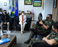 Em Ponta Grossa, Exército vistoria local de possível instalações da Escola de Sargentos de Armas - ESA. Ponta Grossa, 13 de abril de 2021.Foto: José Fernando Ogura/ AEN