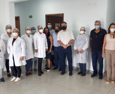 Com investimento de cerca de R$ 700 mil, o Governo do Paraná entregou uma nova Unidade Básica de Saúde (UBS) no município de Lidianópolis, no Vale do Ivaí. O secretário de Estado da Saúde, Beto Preto, conheceu as instalações neste sábado (17).  -  Lidianópolis, 17/04/2021  -  Foto: SESA